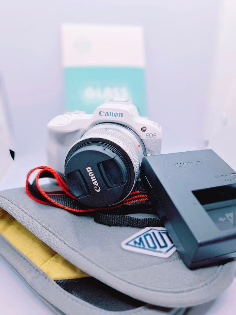 Canon R50 ミラーレス一眼カメラ ホワイト オマケ付き