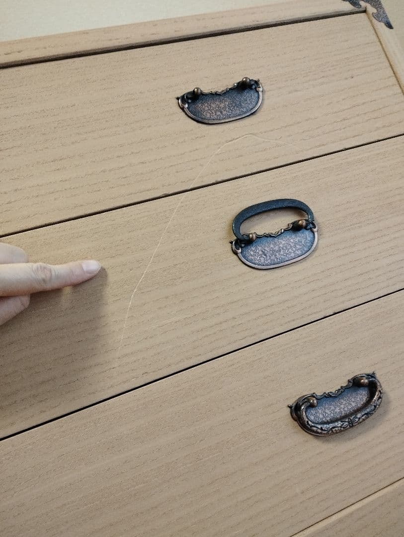 モンシロ　　桐タンス 3段引き出し　訳あり　処分価格