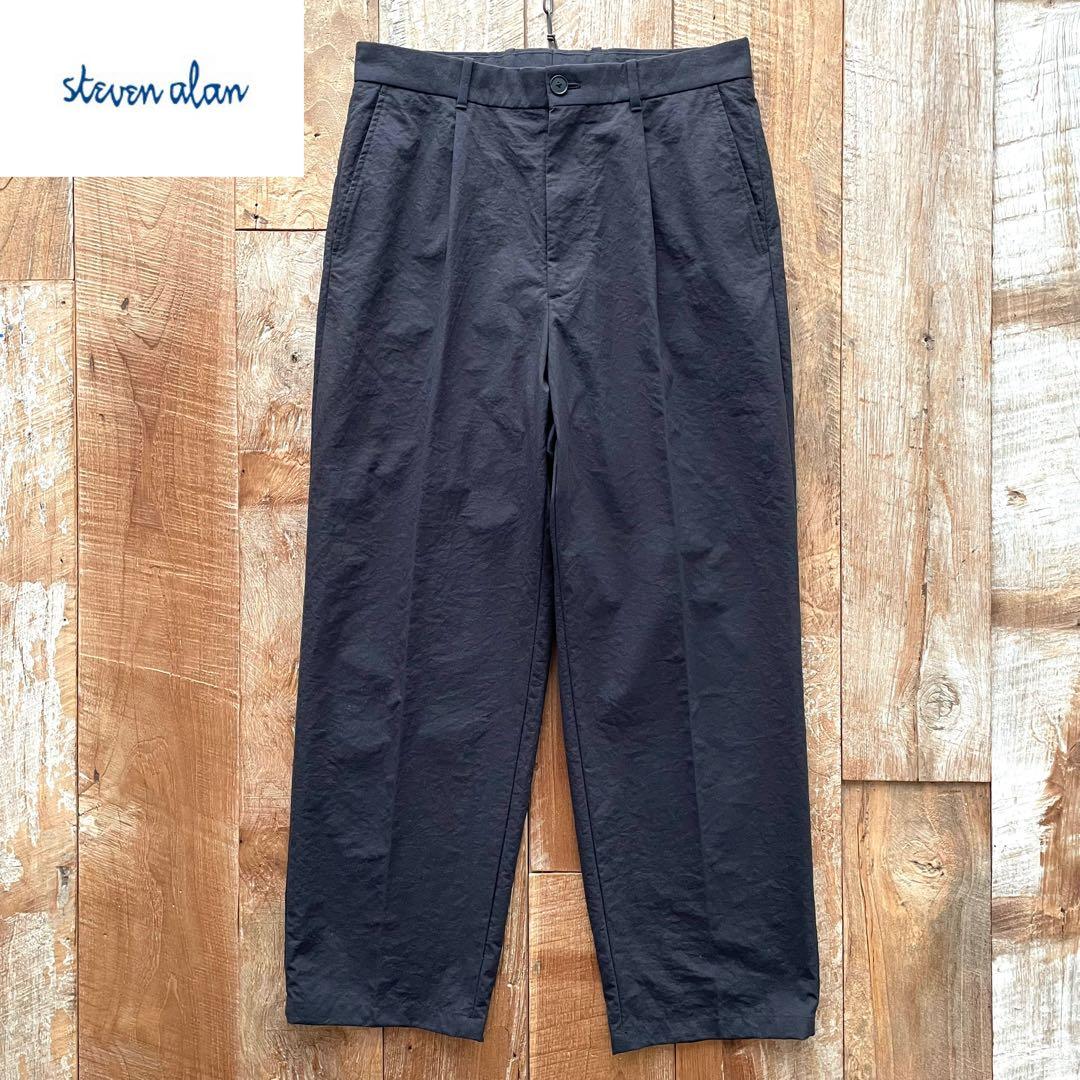 【極美品】Steven Alan 1タック ワイド スラックス パンツ M