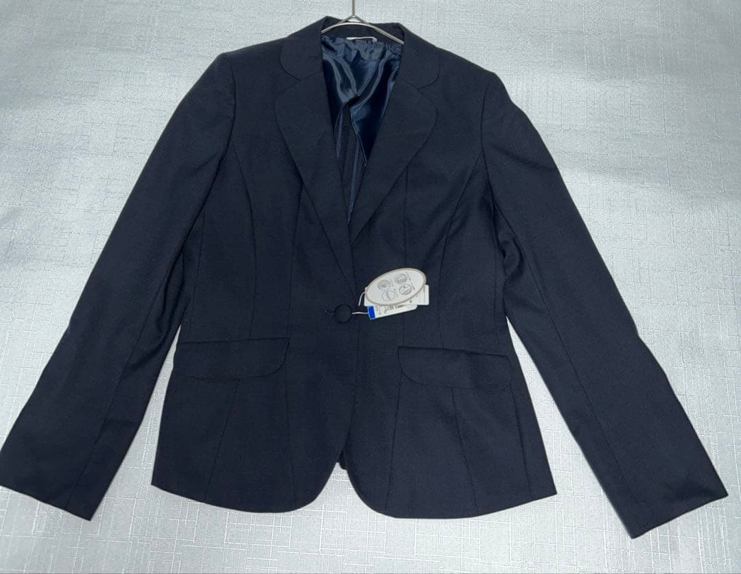 タグ付き アンカーウーマン パーソンズ フォーマル スカートスーツ 13号 紺