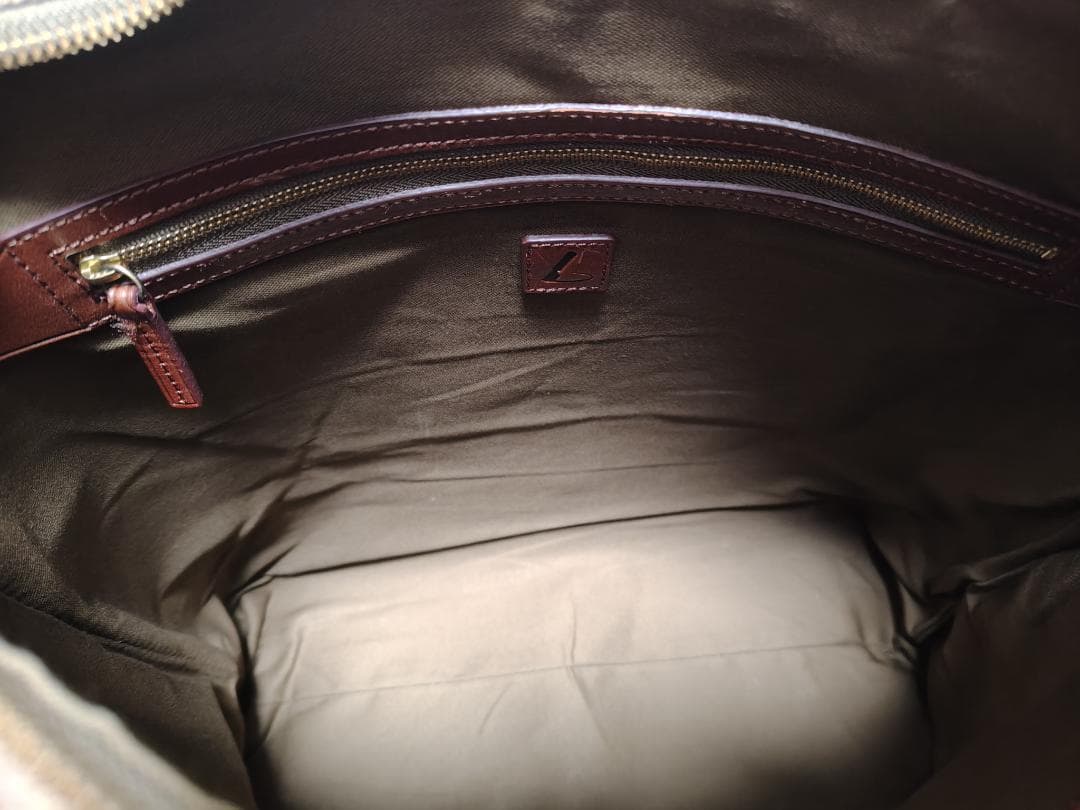 土屋鞄 キャンバス 2way ショルダーバッグ カーキ