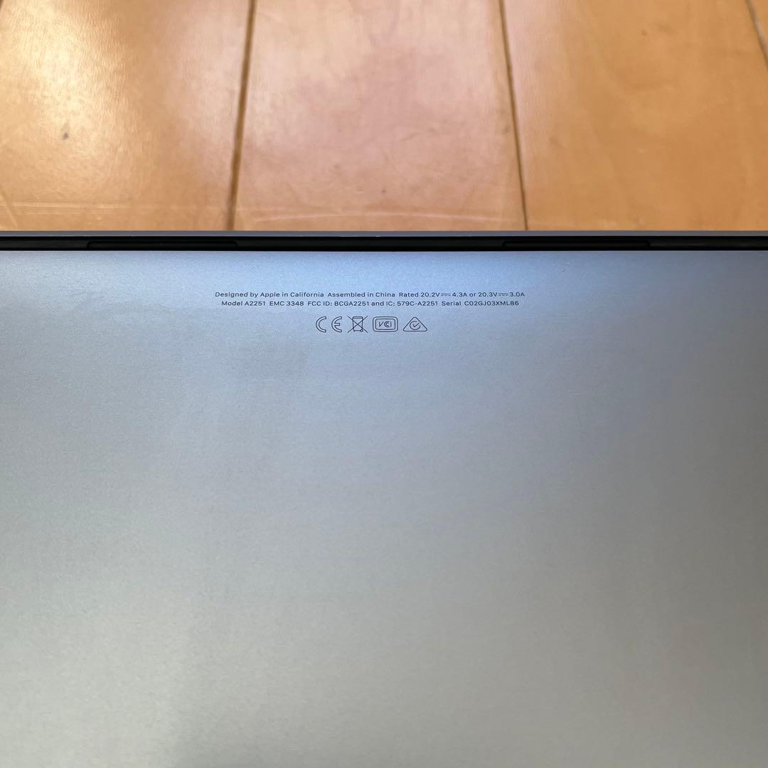 MacBook Pro 13インチ 2020 i7-16GB-1TB（315