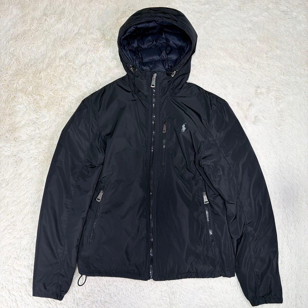 【近年モデル】ポロラルフローレン　ダウン　ナイロン　ジャケット　ブラック　XS