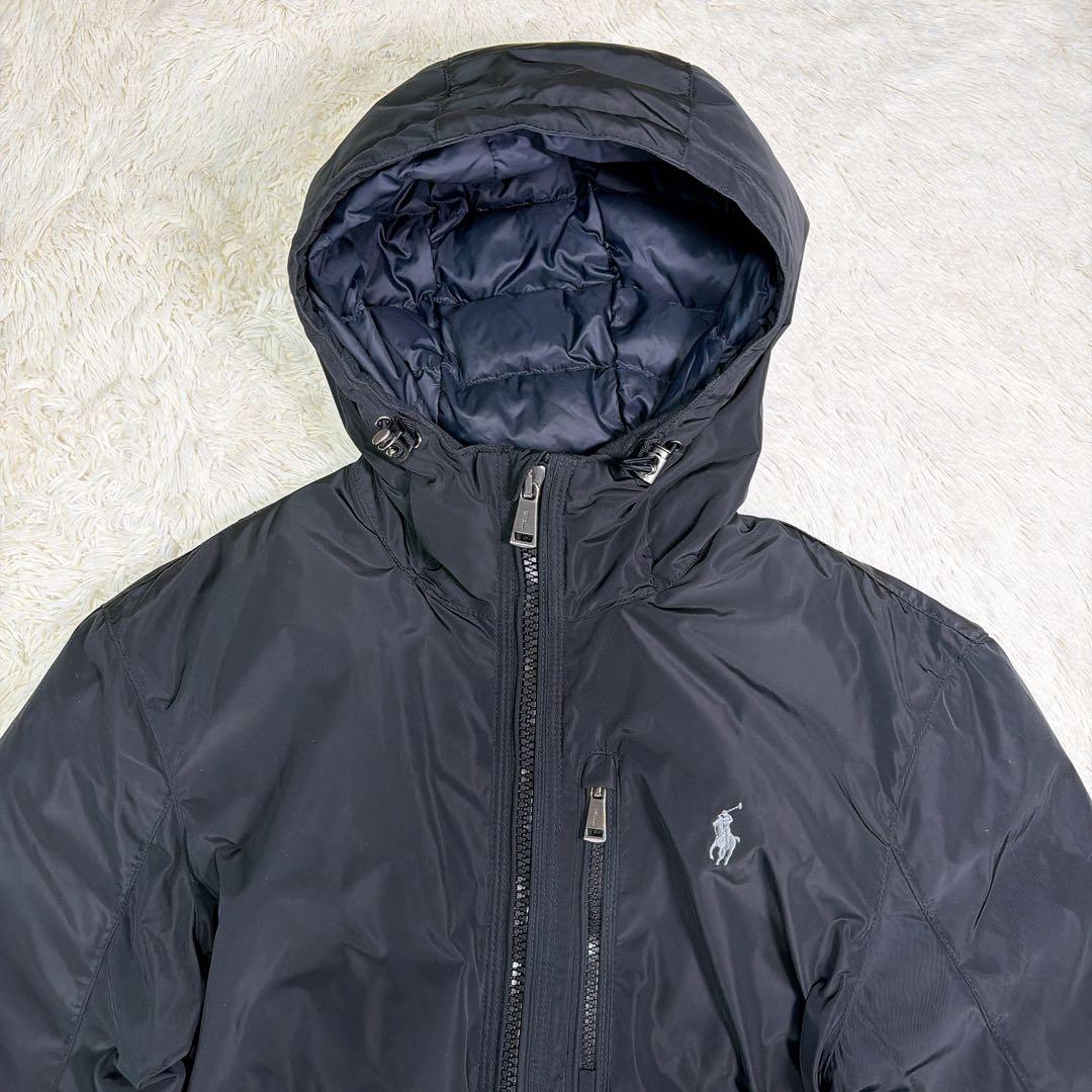 【近年モデル】ポロラルフローレン　ダウン　ナイロン　ジャケット　ブラック　XS