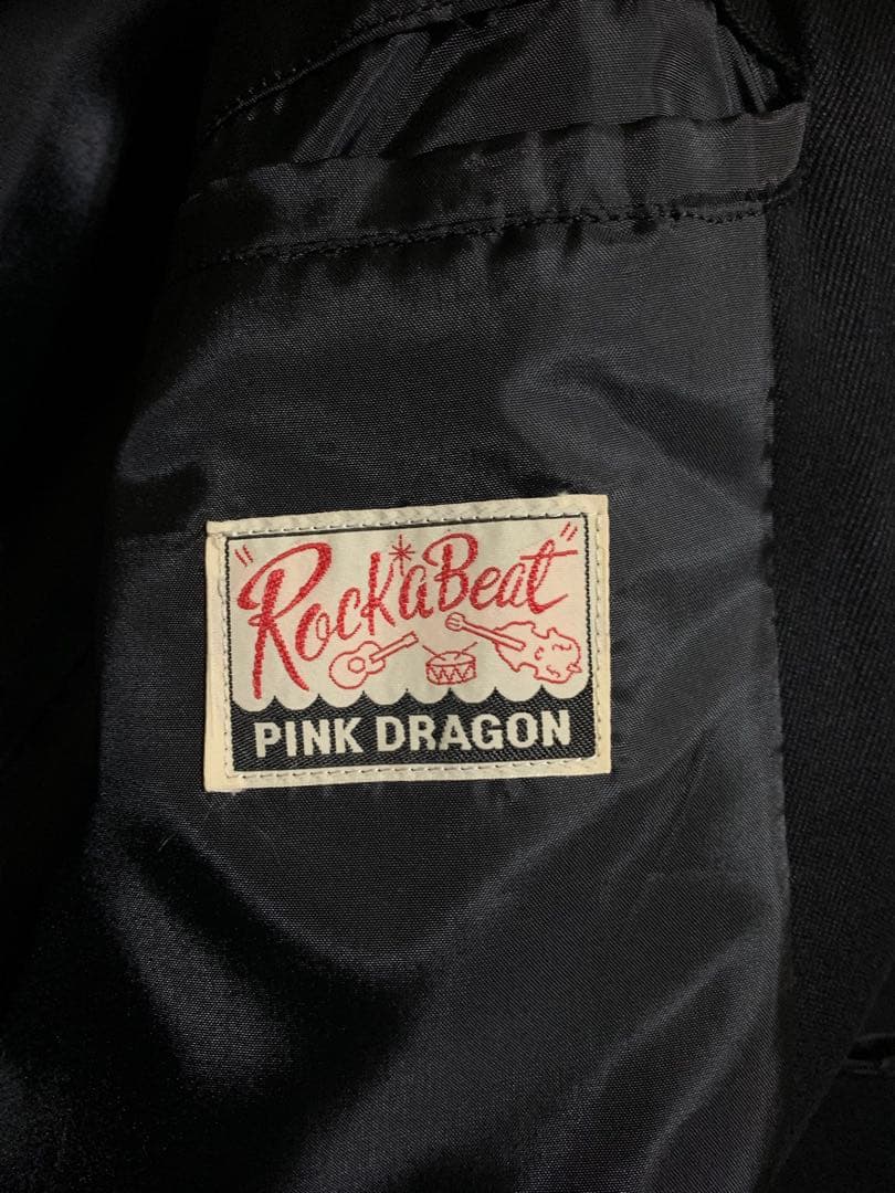 ピンクドラゴンクリームソーダロカビリージャケット希少!!黒!!激レア!!