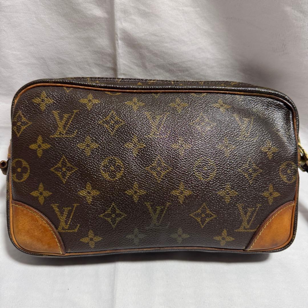 高級　ルイヴィトン　セカンドバッグ　マルリードラゴンヌ　ブラウン