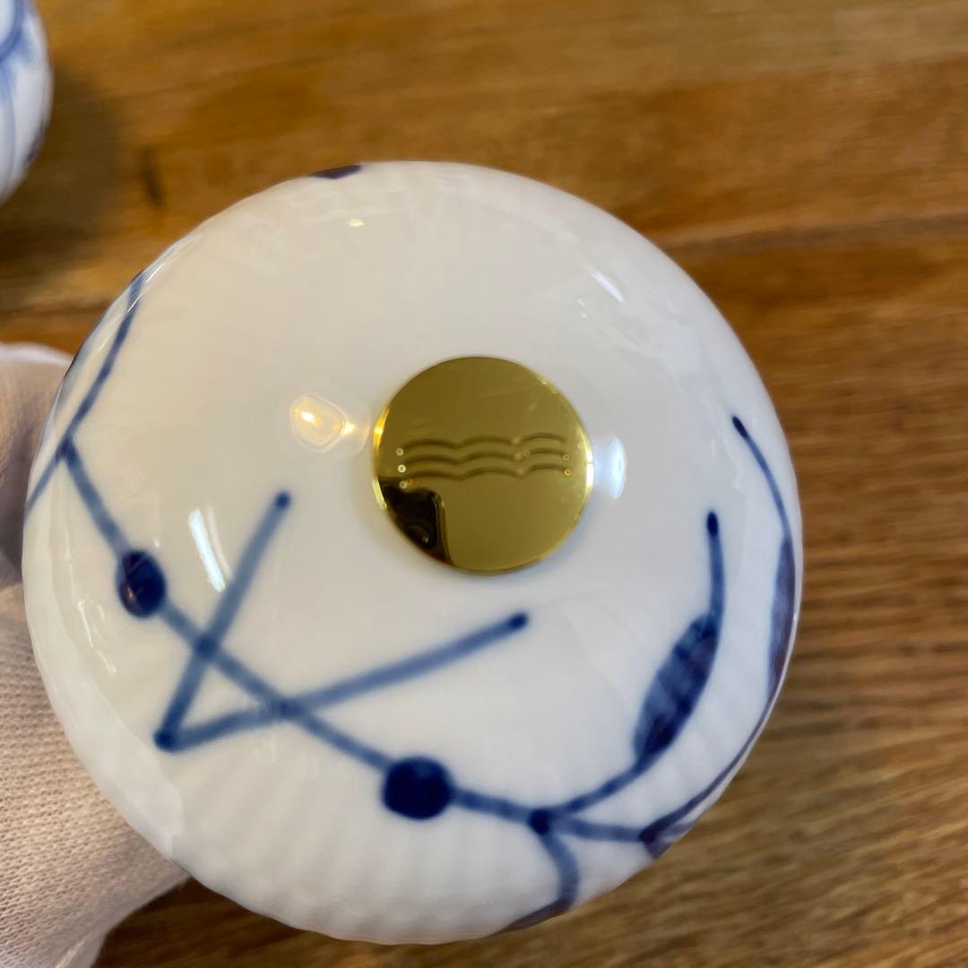 ロイヤルコペンハーゲン　オーナメント　ブルーフルーテッドプレイン&メガ