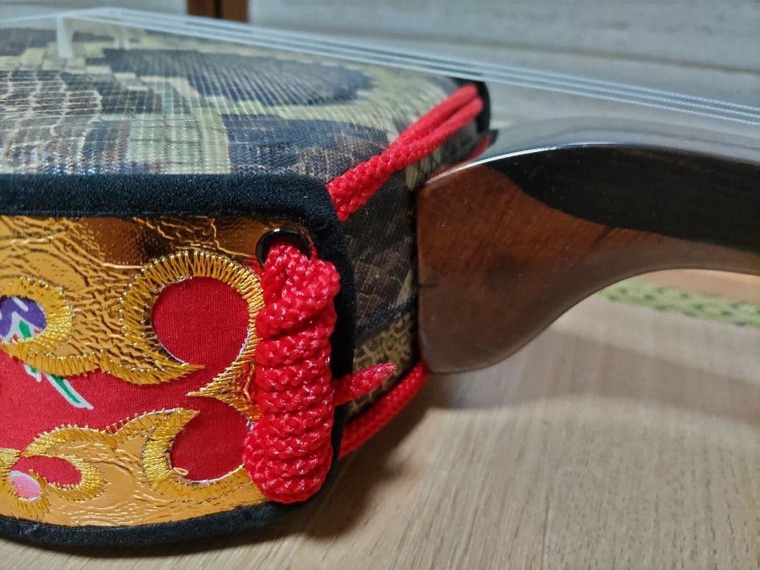 三線 練習用 沖縄 人工革 ヘビ柄