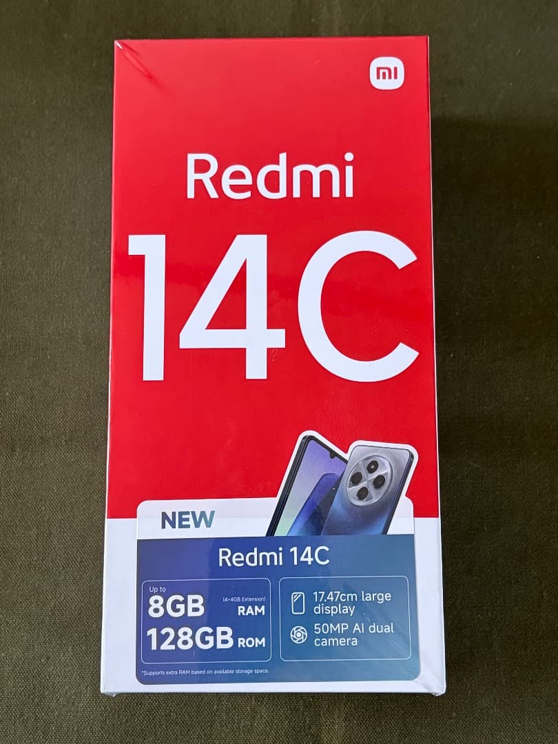 新品開封済み　Redmi　14C　128GB　ミッドナイトブラック　SIMフリー