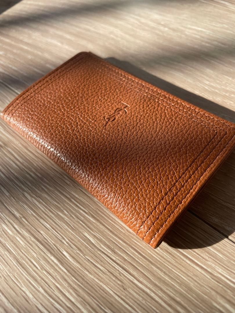 Yves Saint Laurentイブサンローラン シュリンクレザー 名刺入れ