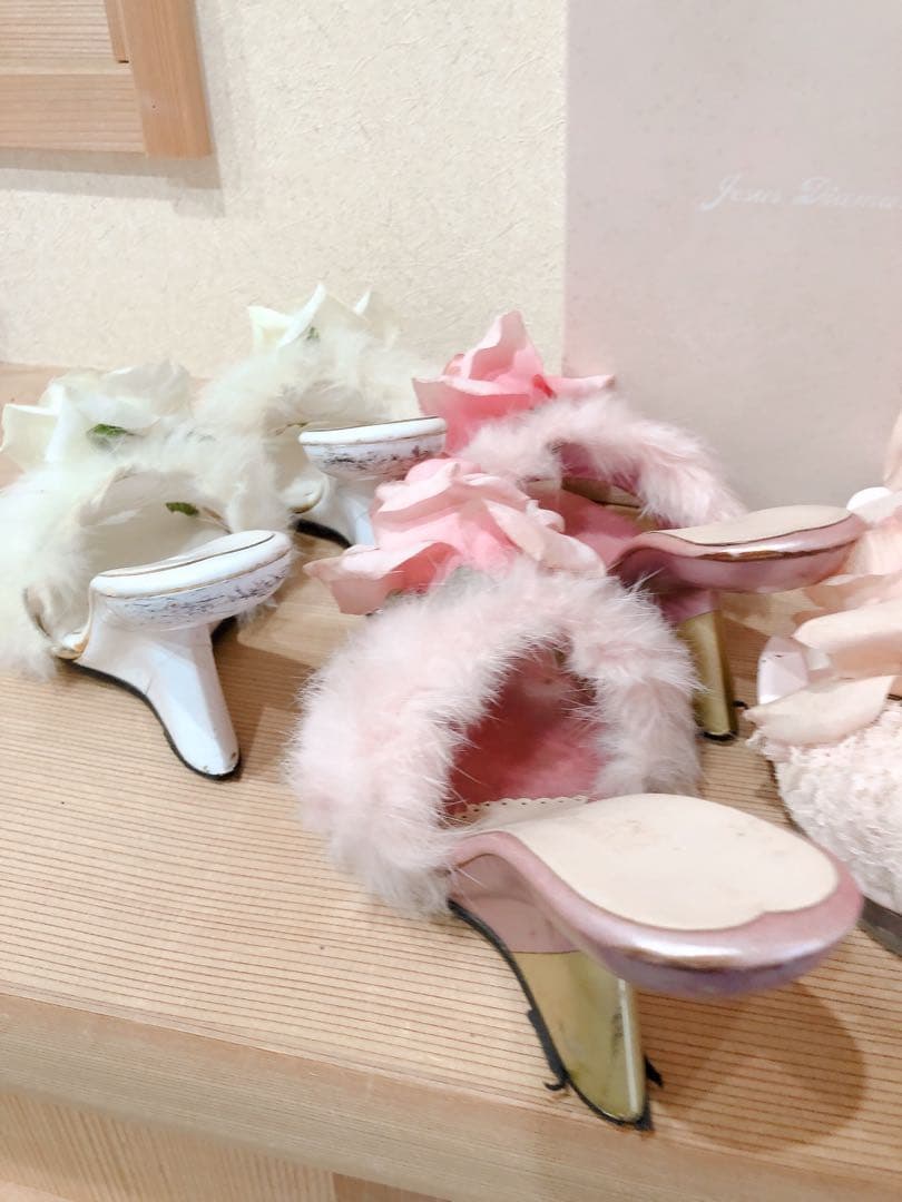 ジーザスディアマンテ 薔薇ミュール リボンミュール サンダル 姫