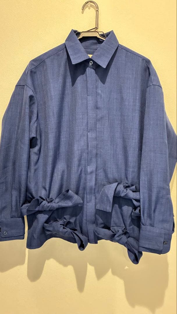 THETOE Kordela Twist Shirt ネイビー