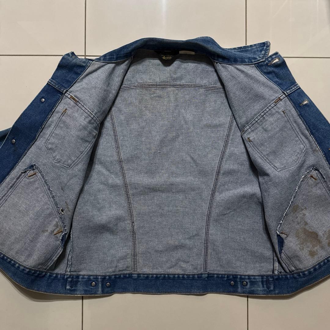 80's Wrangler ラングラー 74126NV デニムジャケット 46
