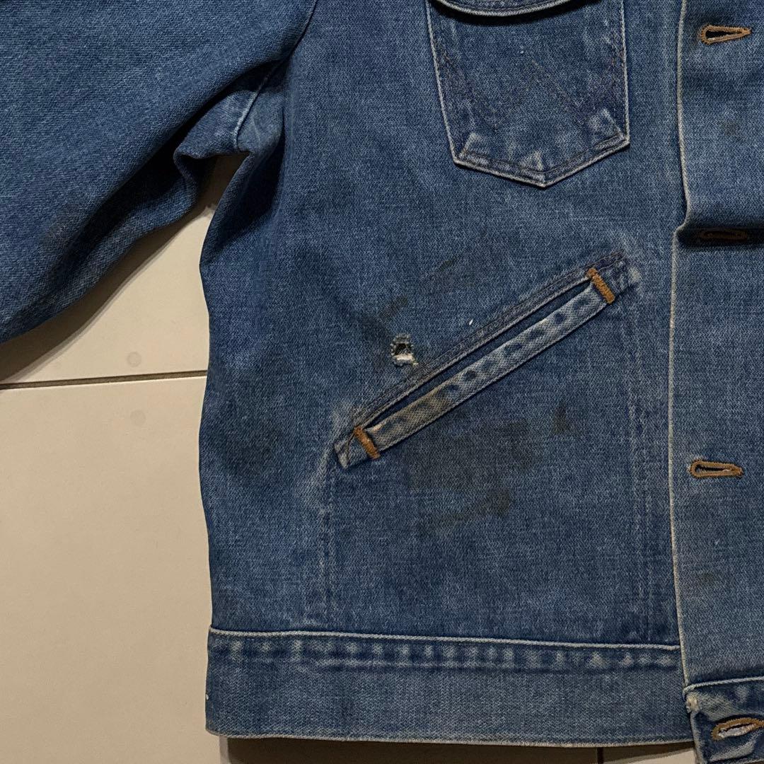 80's Wrangler ラングラー 74126NV デニムジャケット 46