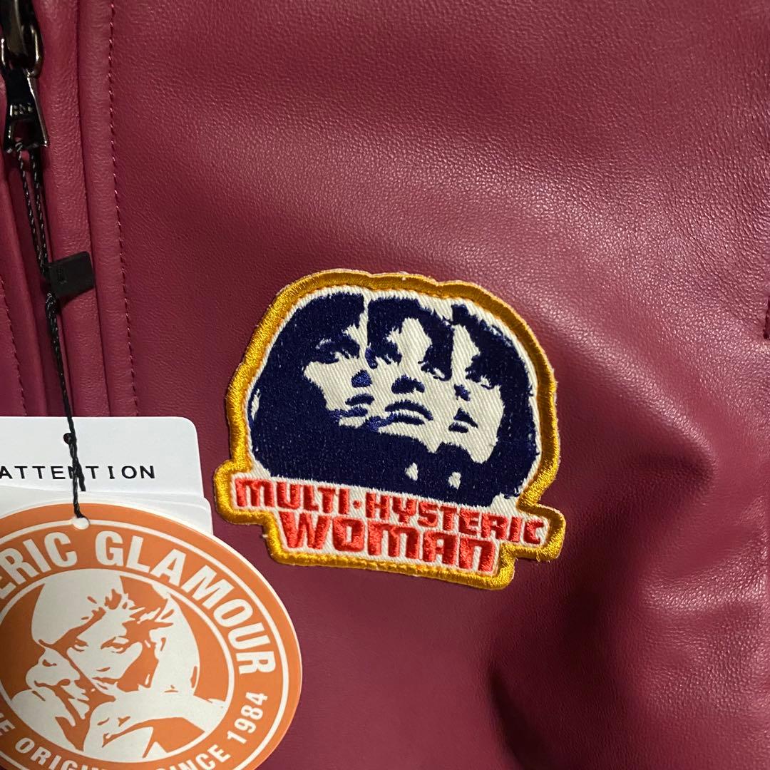 ヒステリックグラマー　ワッペンラムレザージャケット