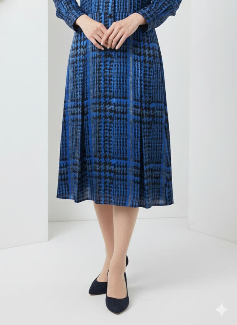 タグ付き ROCHAS premiere シルク100%ワンピース