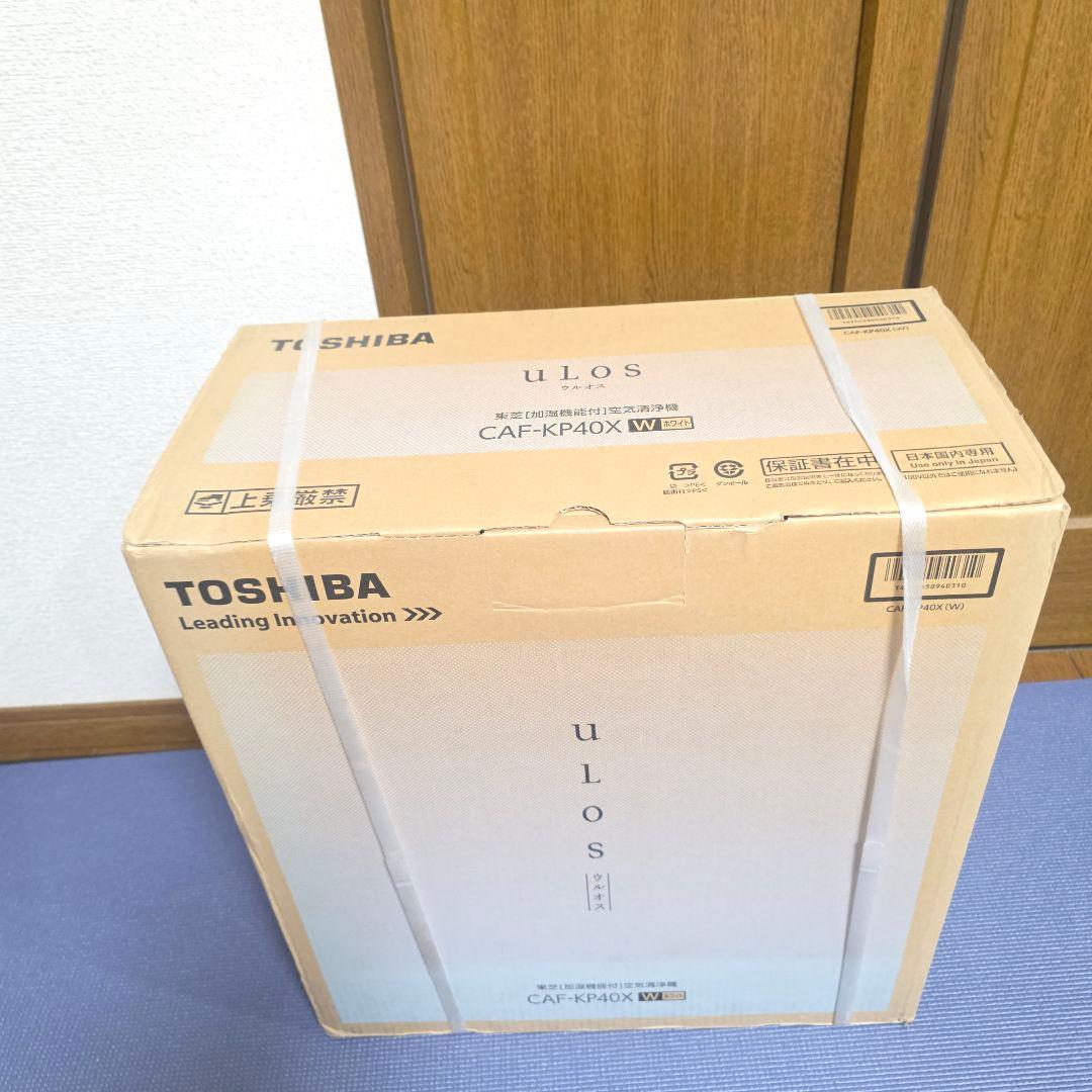 241】東芝 加湿機能付 空気清浄機 CAF-KP40X-W ウルオス uLos