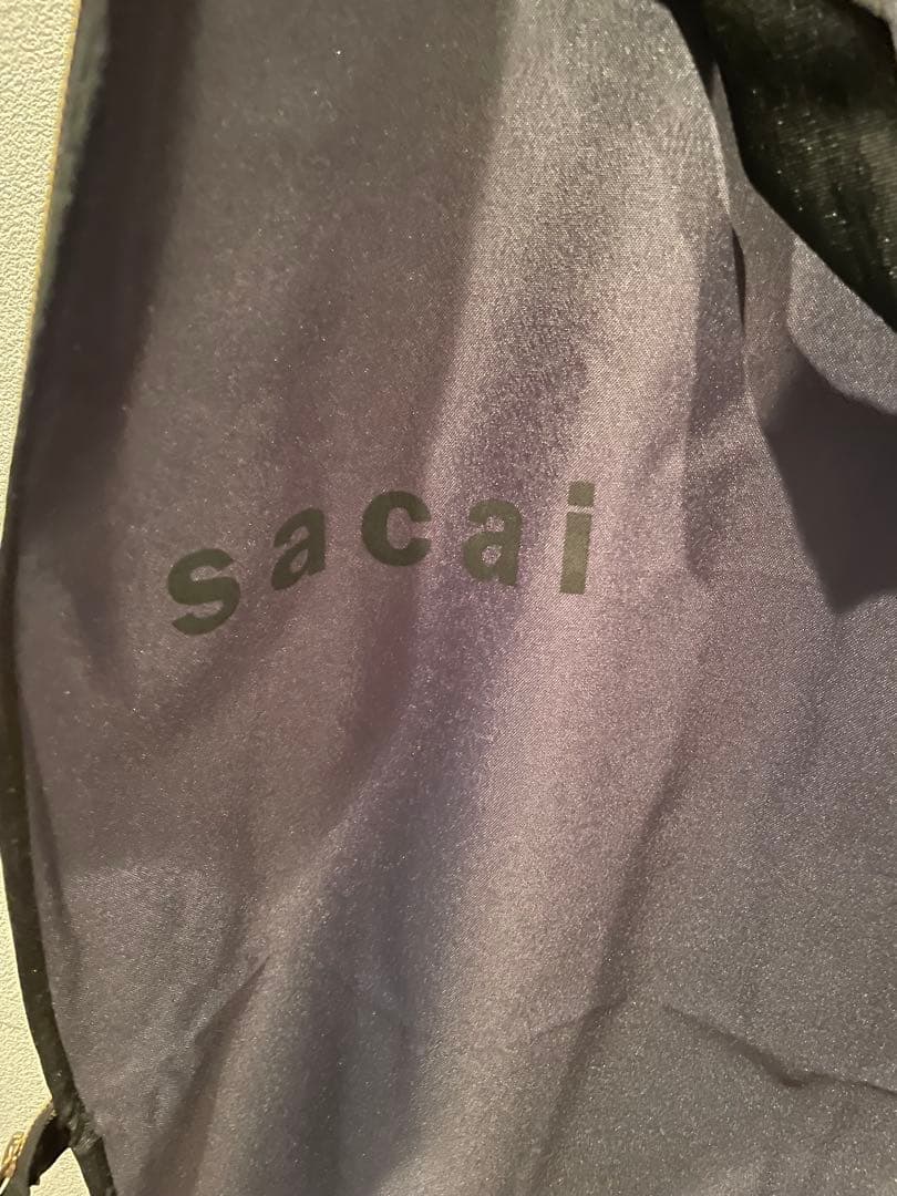 Sacai ホワイト/ブラック ワンピース