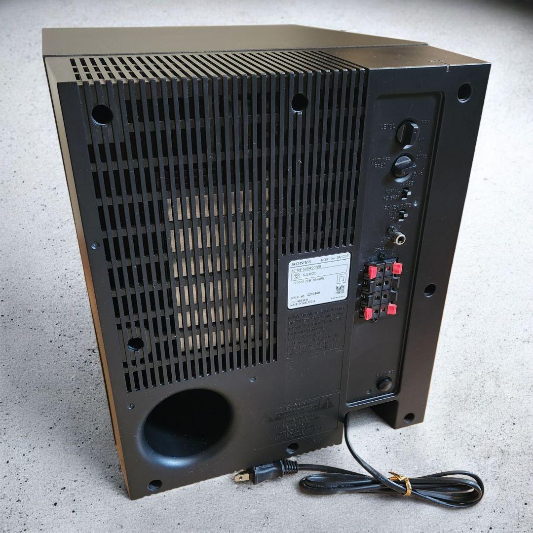 〈美品〉 ソニー アクティブ サブウーファー SA-CS9 取扱説明書付 付属品
