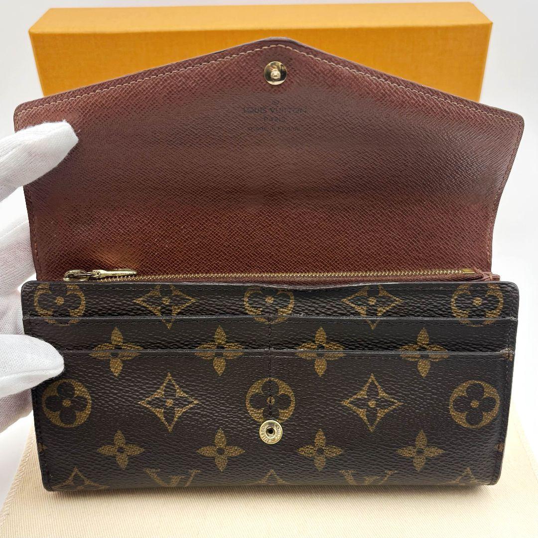 【美品】ルイヴィトン ポルトフォイユ サラ モノグラム 長財布 カード入れ16枚