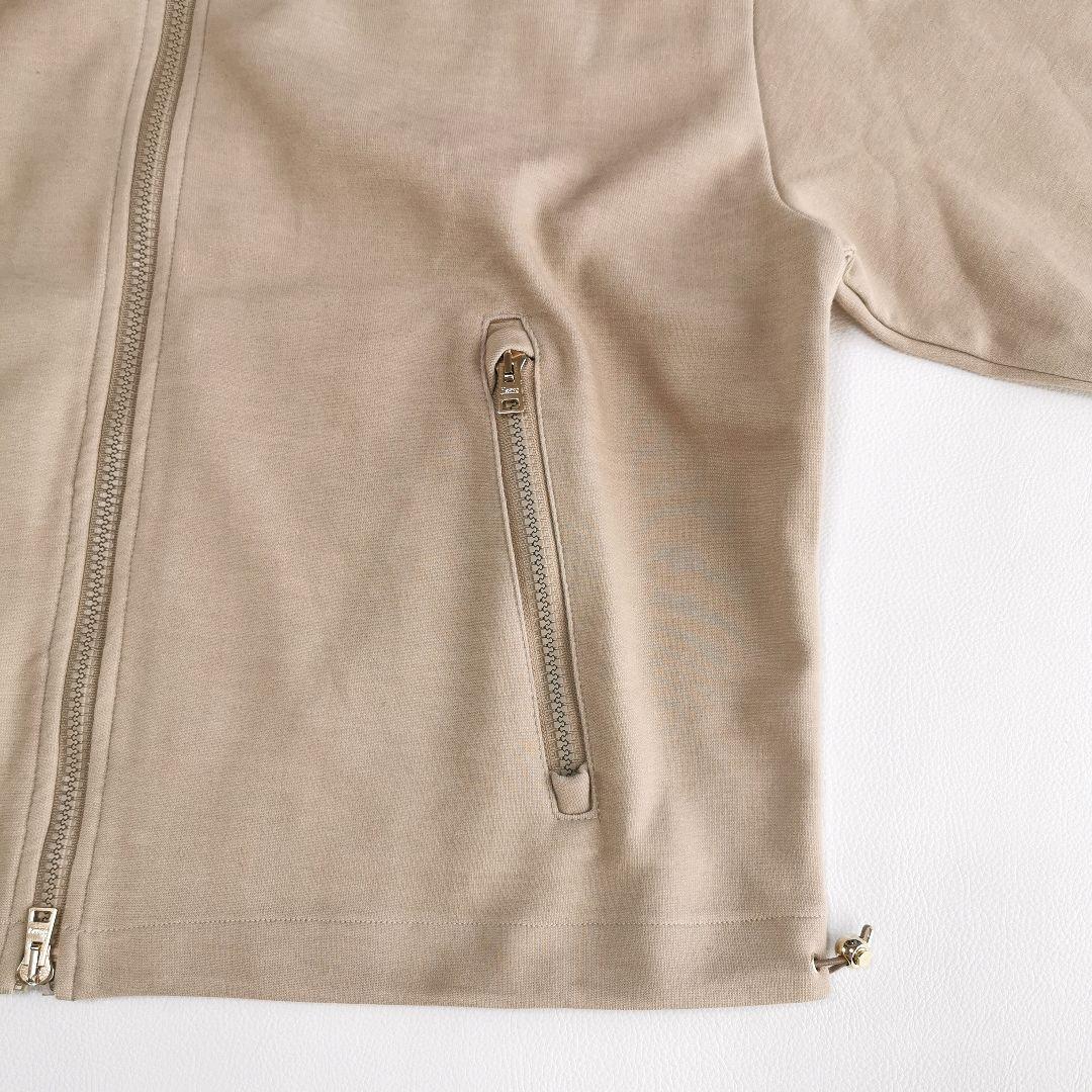 【美品✨】ヘルノ モノグラム フーデッドカーディガン キャメル 42