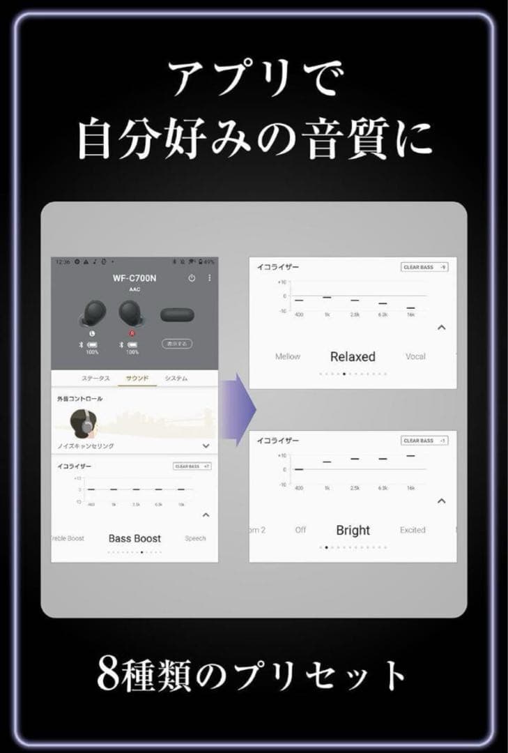 ソニー(SONY) 完全ワイヤレスイヤホン WF-C700N