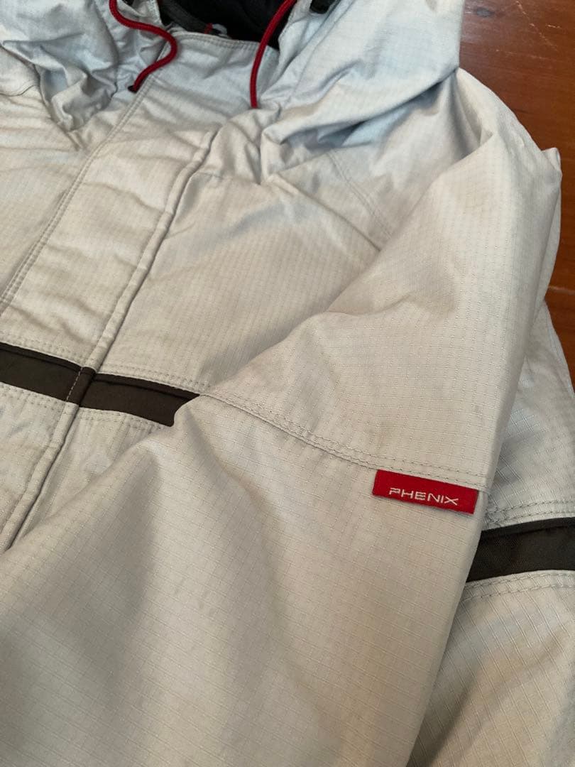 PHENIX（エレッセの手袋おまけ）　男性用Lサイズ　白×ダークグレー