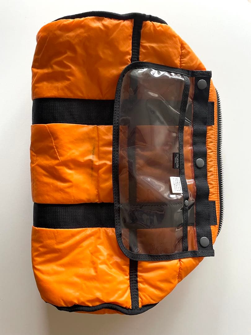 希少 PORTER TANKER 伊勢丹限定 レザー ダッフルバッグ Black