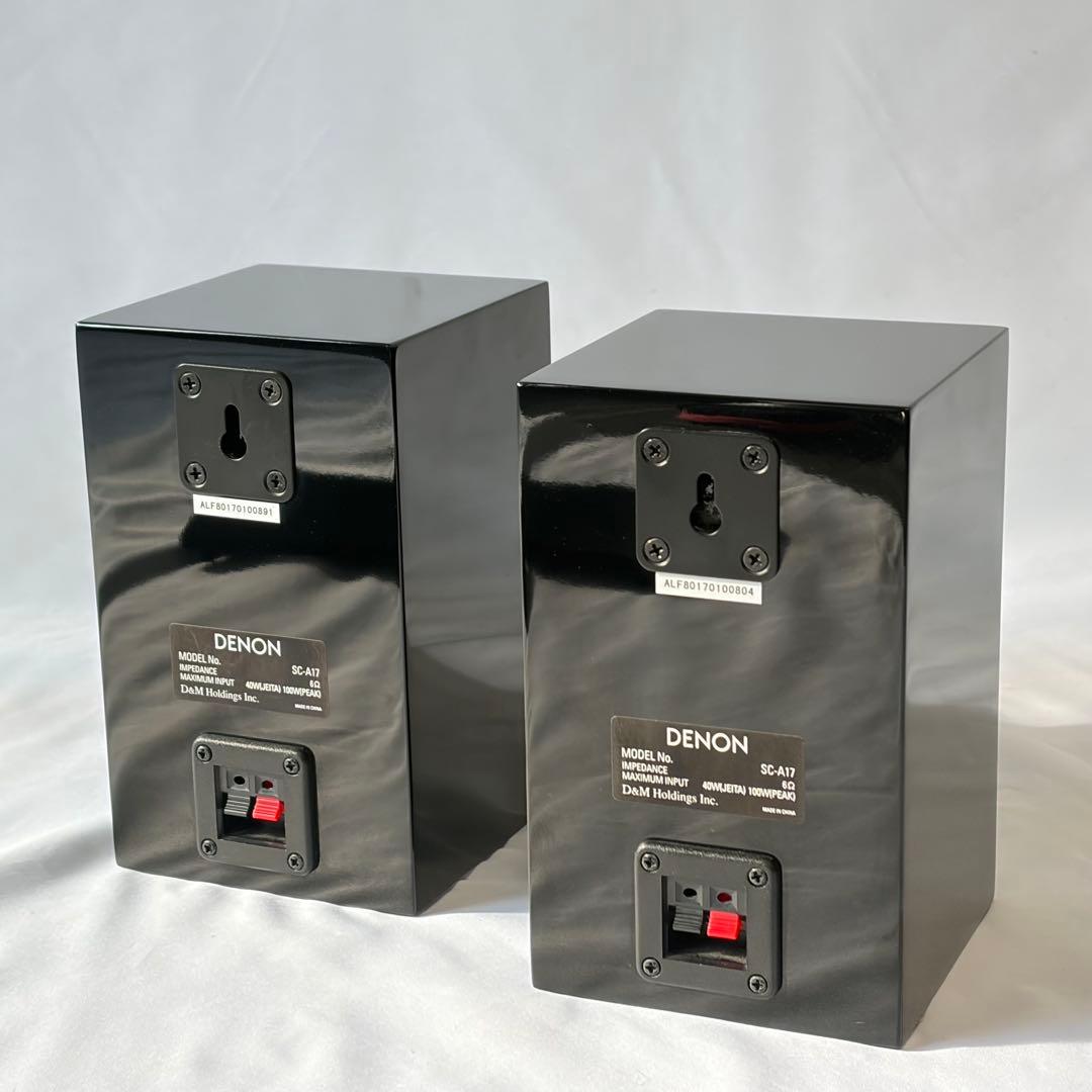 DENON SC-A17 ブックシェルフ シアター スピーカー ピアノブラック
