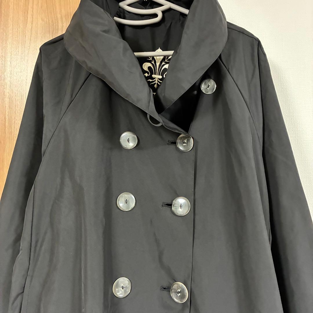 ParadiSole ブラック 撥水 ロングコート パラディソーレ レインコート