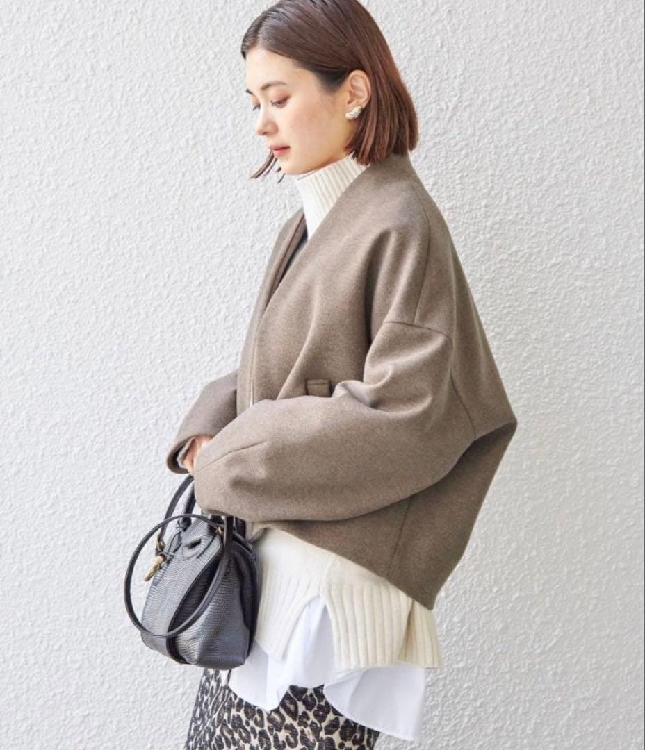 のーこ【2023AW】SHIPS パイピング デザイン ジップ ブルゾン