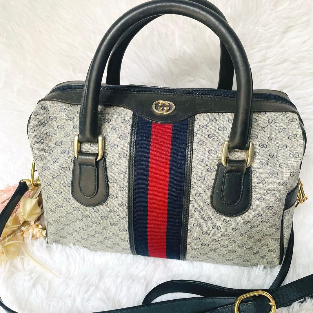 希少⭐︎GUCCI シェリーライン インターロッキング ショルダー付 ミニボストン
