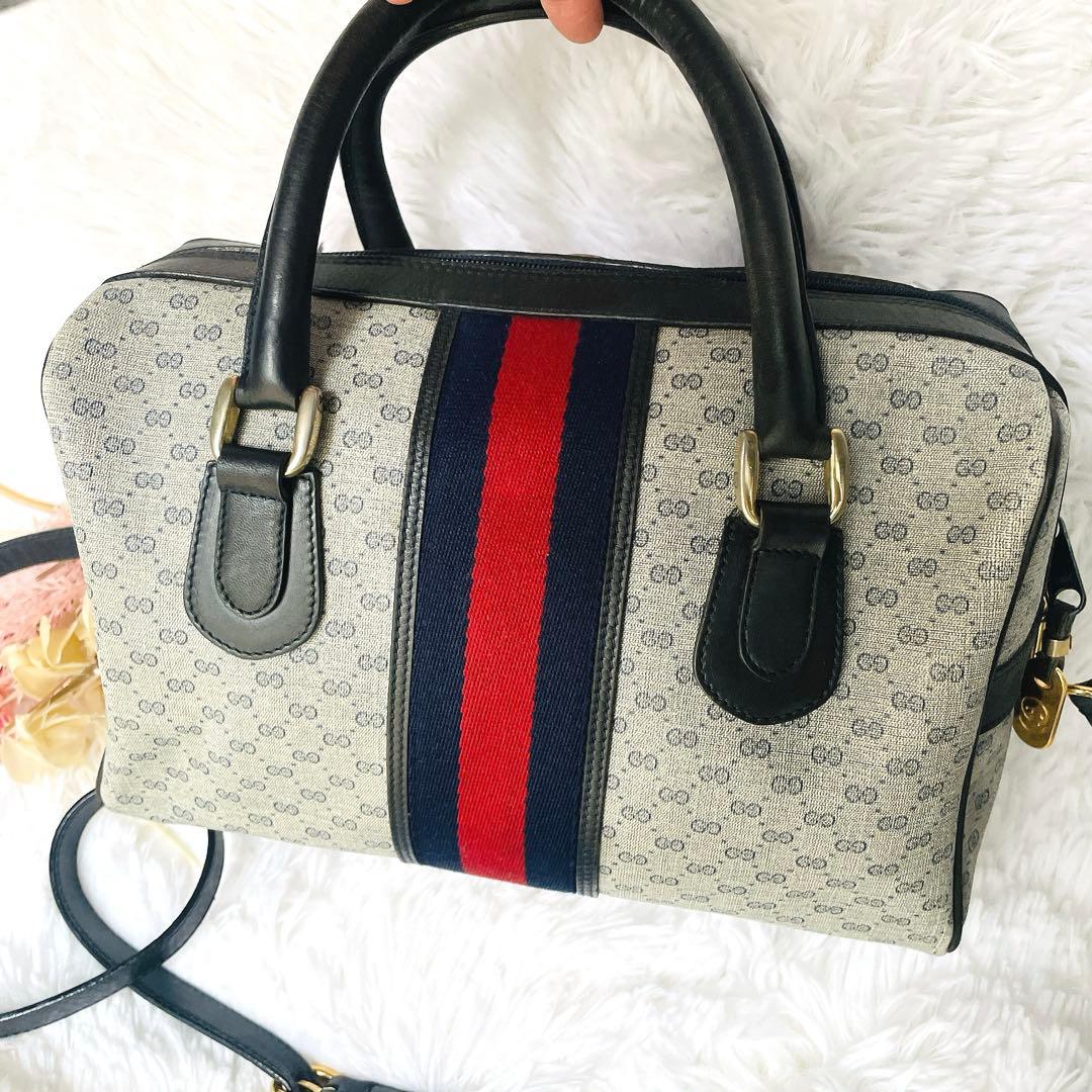 希少⭐︎GUCCI シェリーライン インターロッキング ショルダー付 ミニボストン