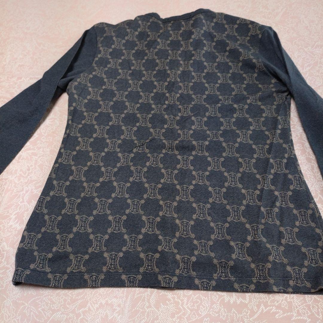 CELINE 長袖 Vネック Tシャツ M
