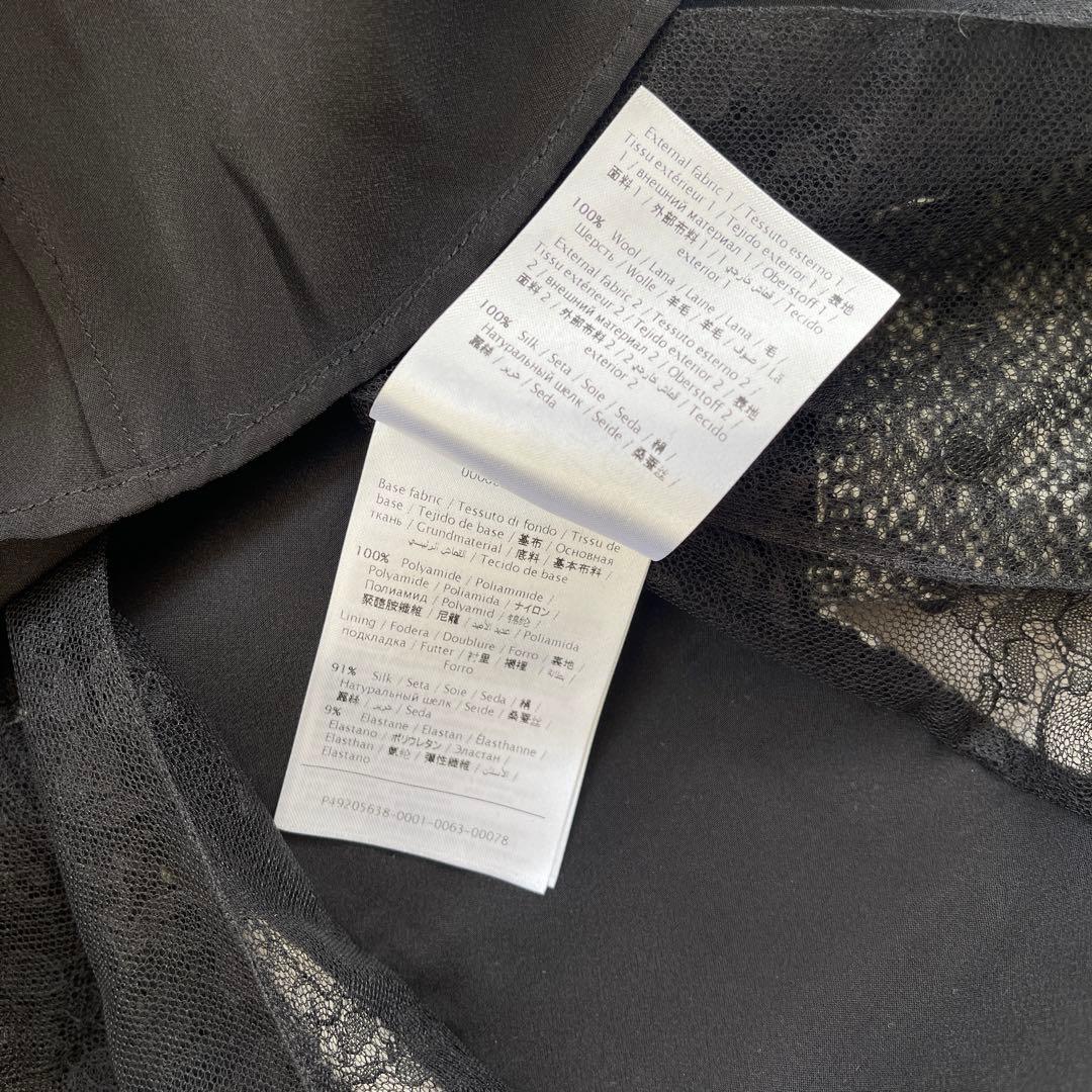 美品　VALENTINO プリーツスカート グレー/ブラック　38サイズ