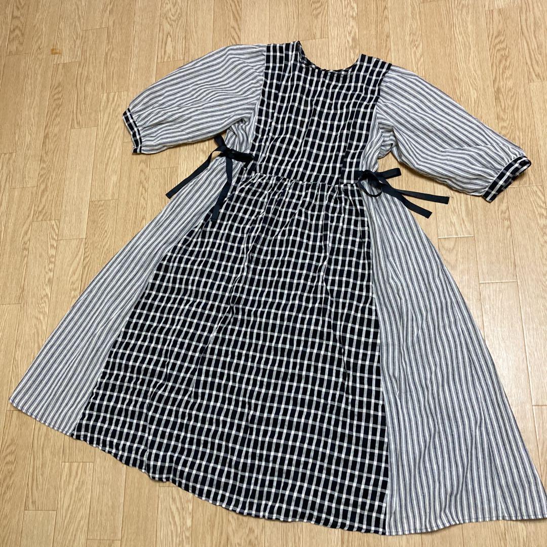 『お客』変形デザイン☆サルエルパンツ　アズノウアズ　デニムリメイクスカート