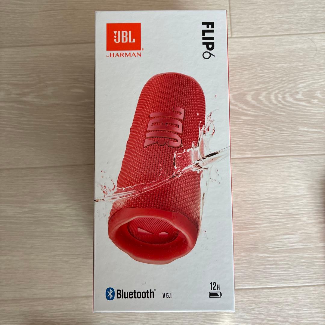 JBLポータブルウォータープルーフスピーカ Flip6JBLFLIP6レッド