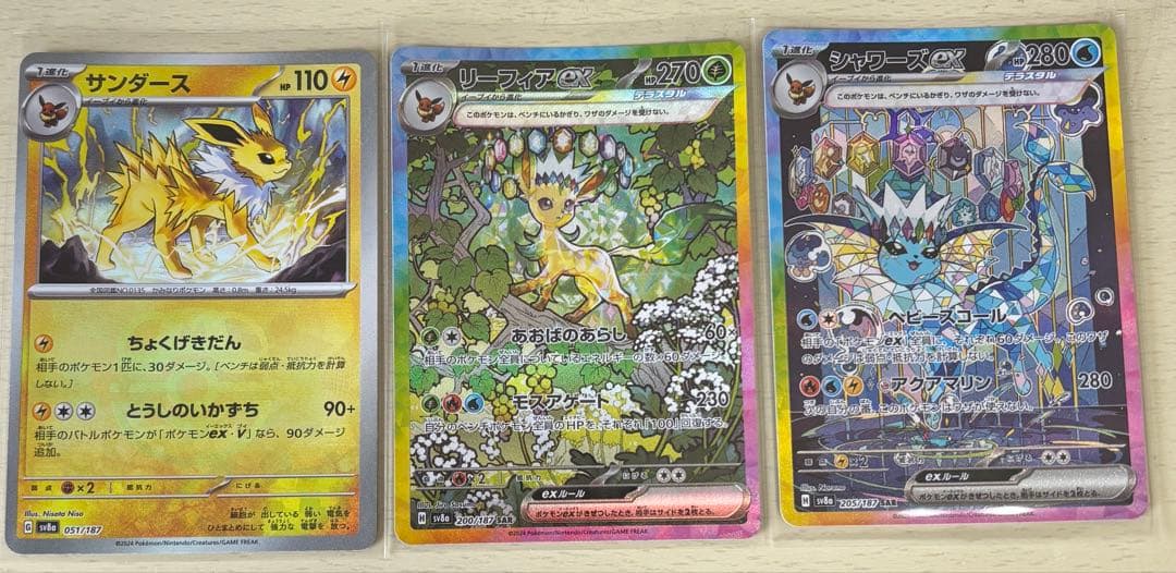 り*ー様 テラスタルフェス　　リーフィア、シャワーズSARマスボセット