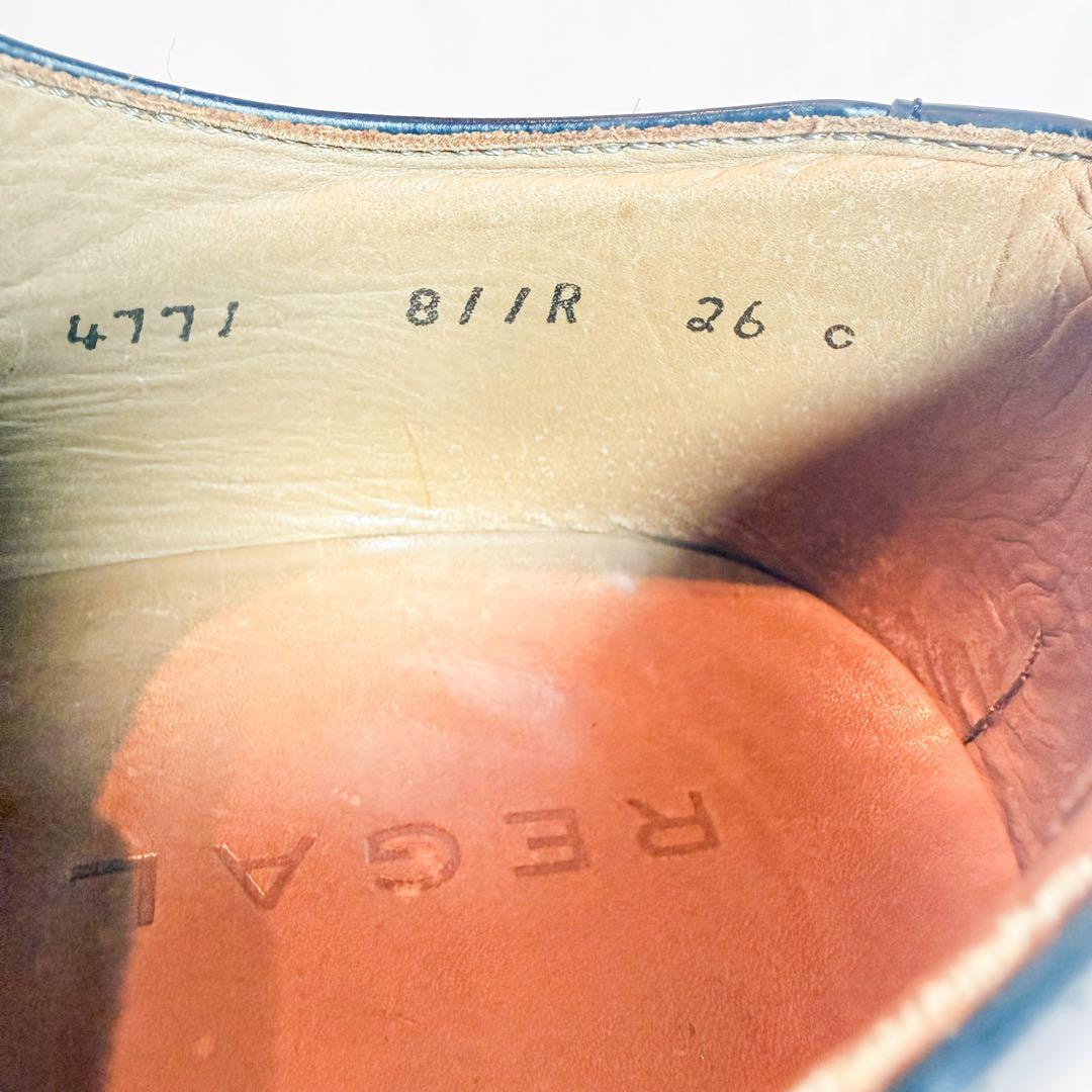 REGALリーガル 811R 黒 革靴 26cm ストレートチップ