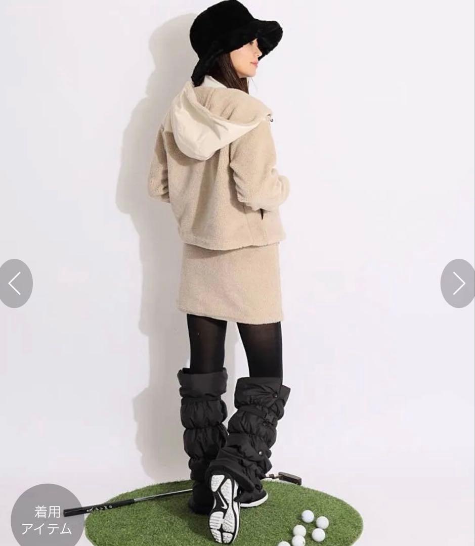 最終値下げ！CPG GOLFシーピージーゴルフ合皮切替ボアスカート 定価3.9万