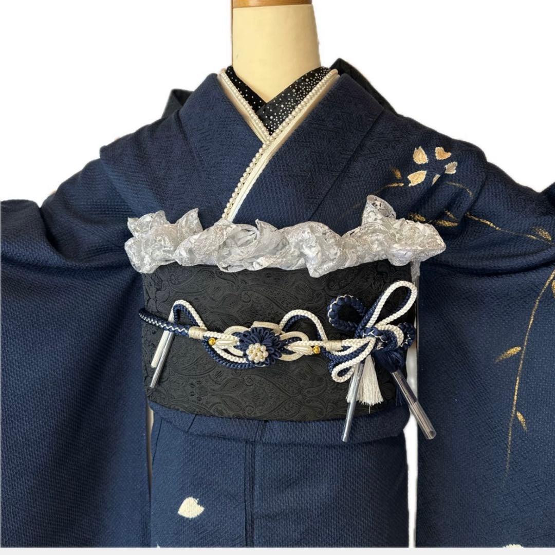紺色Midnight Mode♡振袖フルセット 成人式前撮り謝恩会