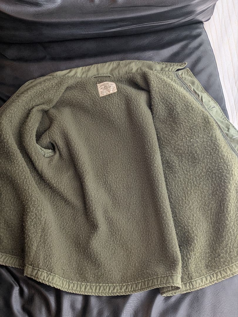 実物79年製造、リアルビンテージ。A2デッキジャケット 米軍実物 US NAVY