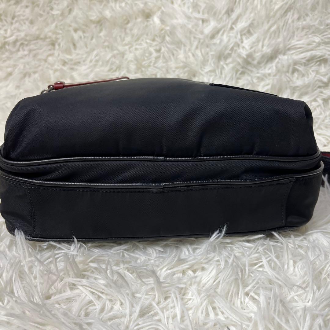 BALLY ショルダーバッグ トレインスポッティング ナイロン×レザー 黒