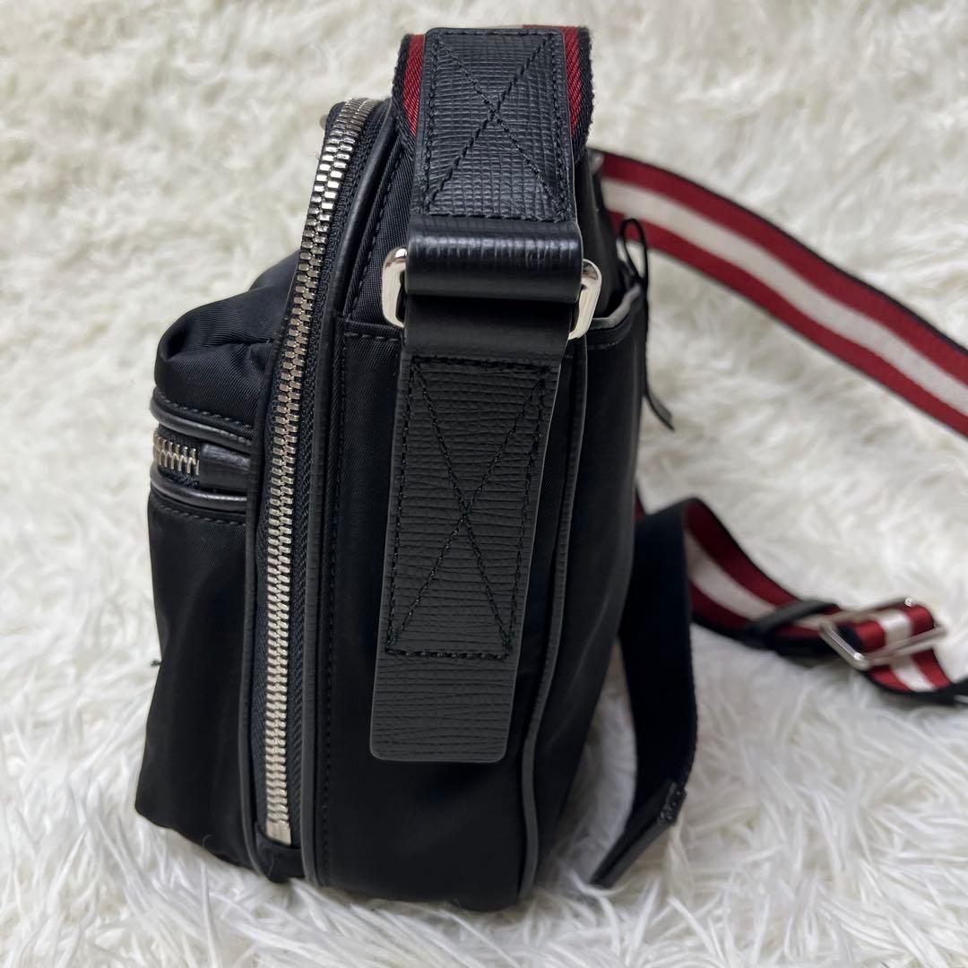 BALLY ショルダーバッグ トレインスポッティング ナイロン×レザー 黒
