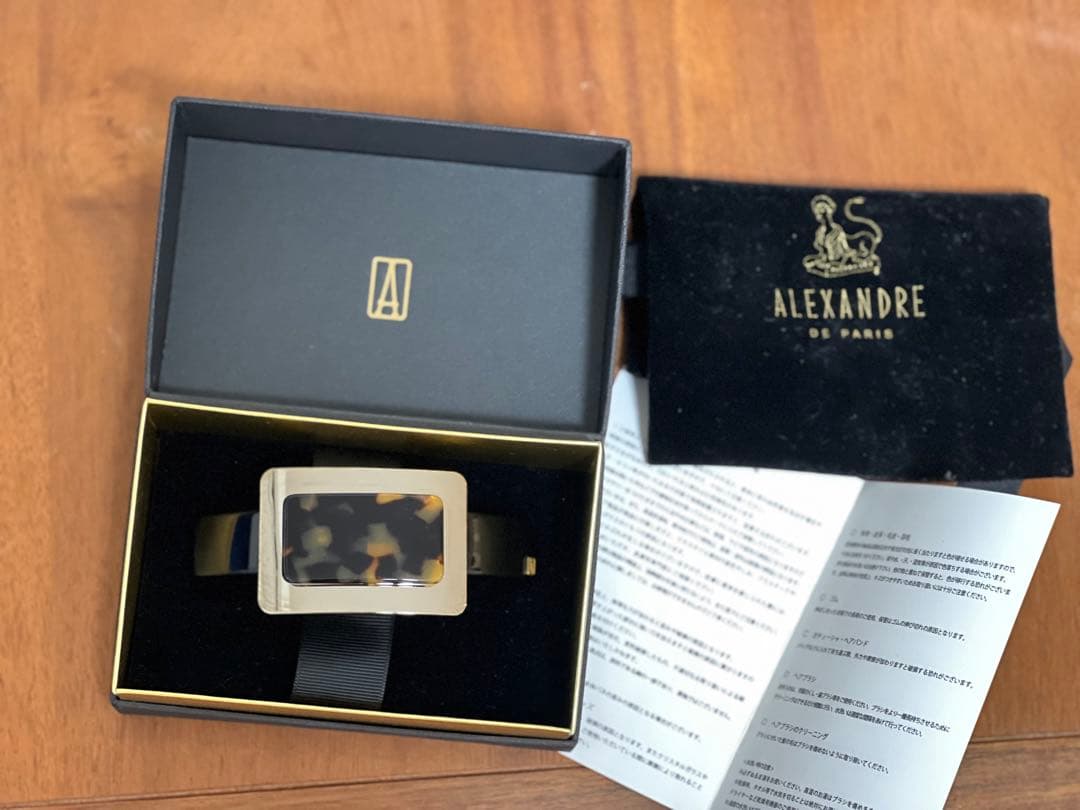 新品！ALEXANDRE DE PARIS トータスシェルバレッタ