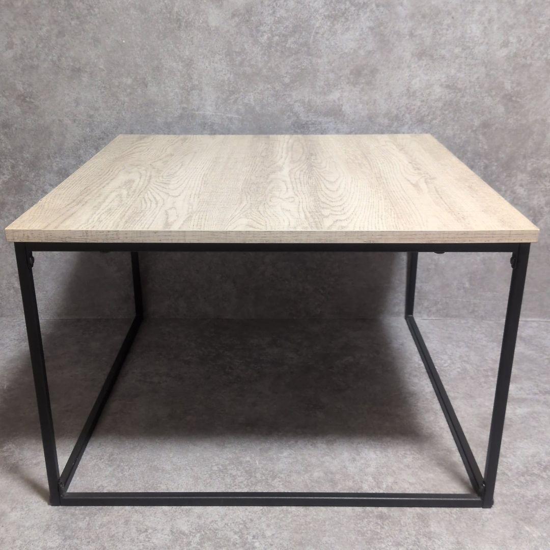 LOWYA ローテーブル ヒートレ グレーオーク/ブラック