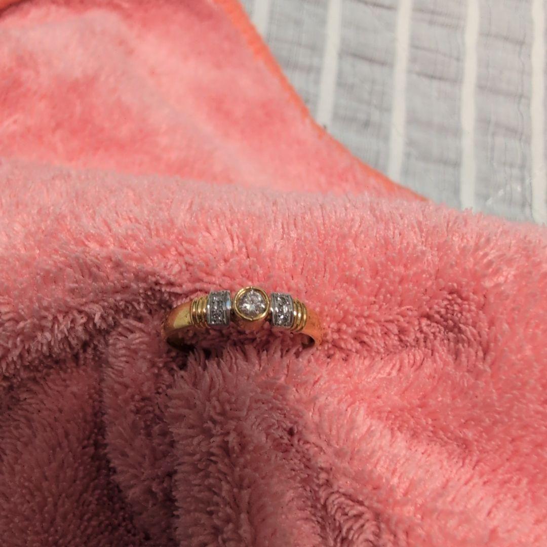 林*柑様 フェイクダイヤ 指輪 10号 プラチナ