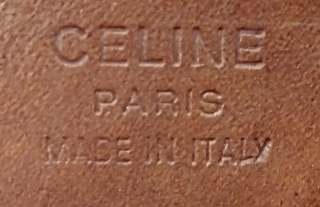 APN26 セリーヌ マカダム バケツ型ハンドバッグ ゴールド金具 トリオンフ