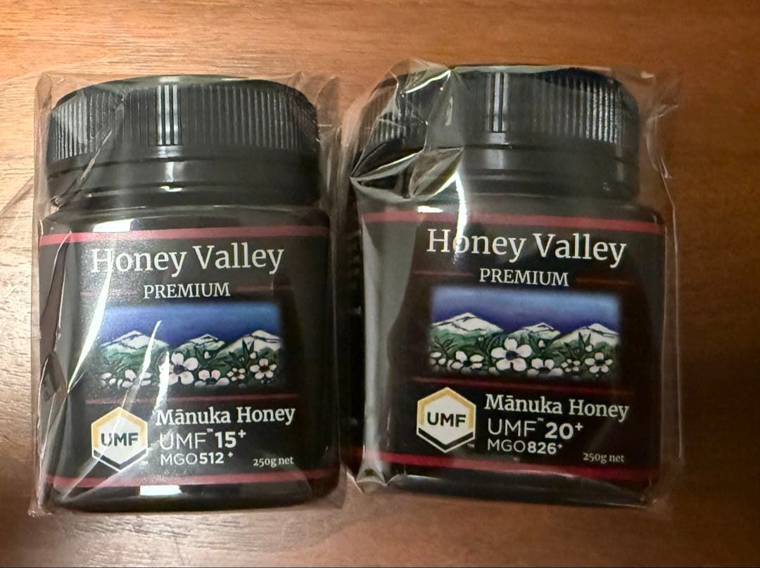 【新品未開封】ハニーバレー　プレミアムマヌカハニーUMF15+、UMF20+