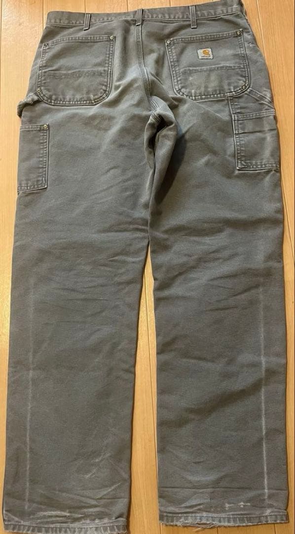カーハート ダブルニー ペインターパンツ USA アメリカ 製　グレー
